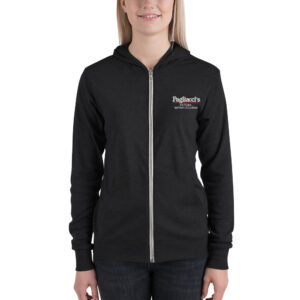 Embroidered Pagliacci's Lightweight Unisex zip hoodie